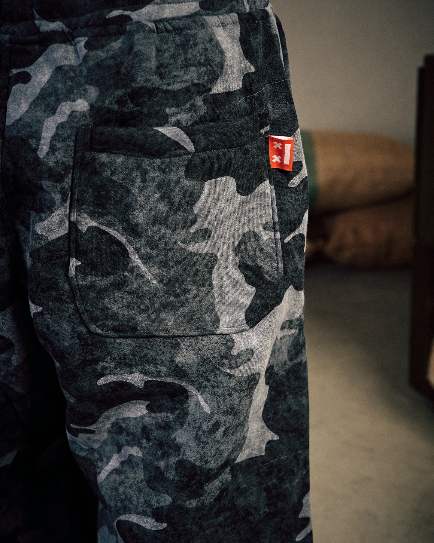Black Camouflage skater jogger Bermuda shorts