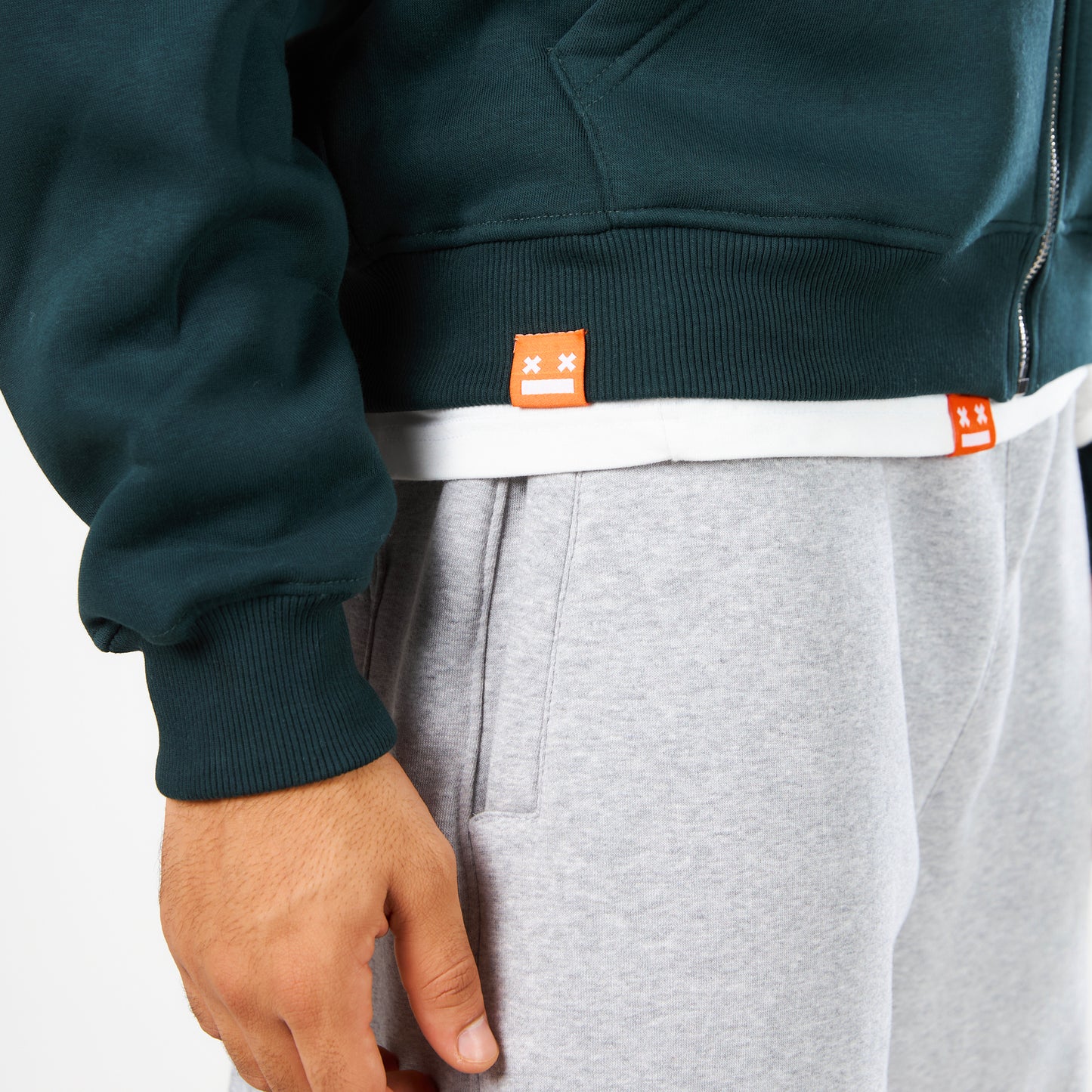 Premium Olive Green Zip-Up Hoodie