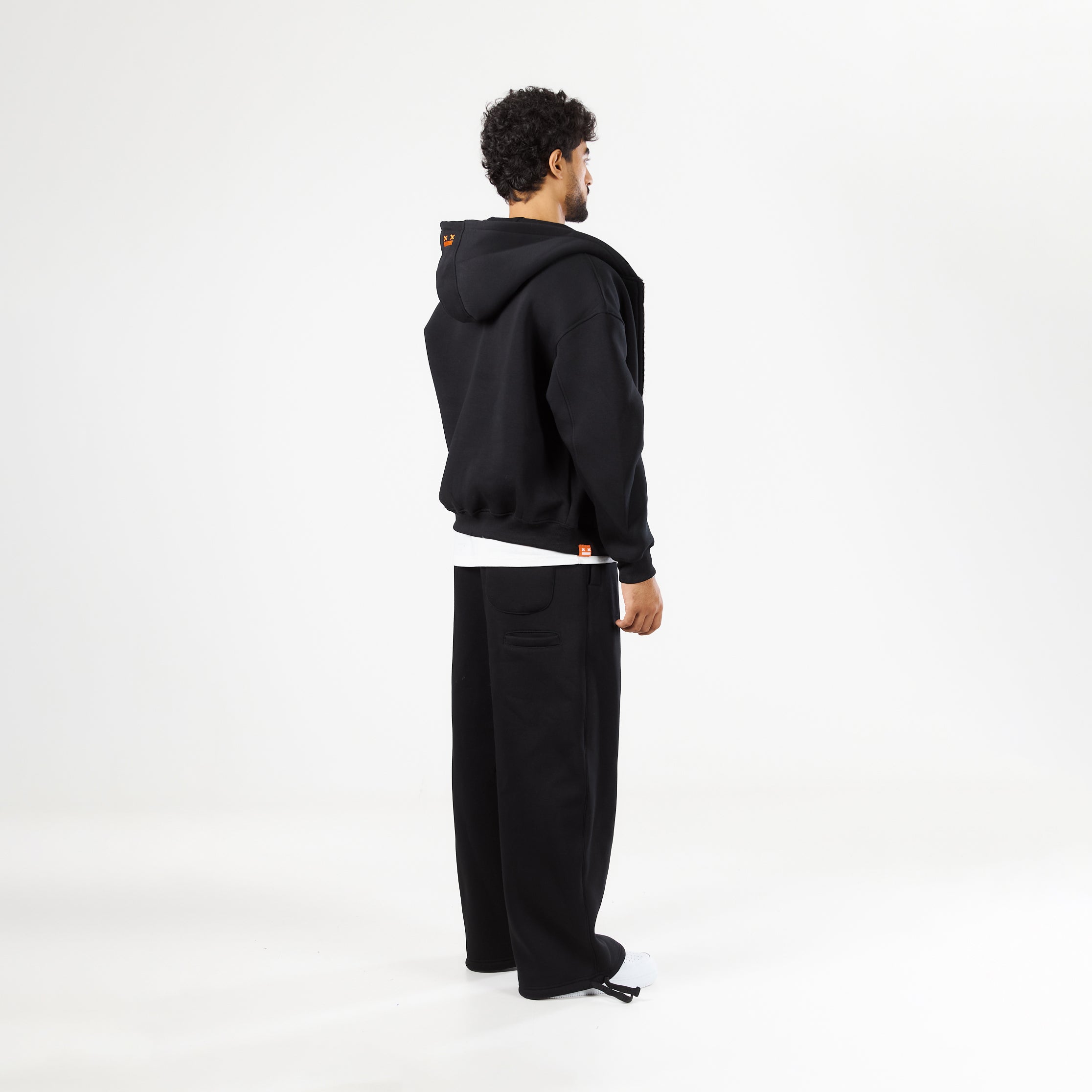 Premium Black Zip-Up Hoodie