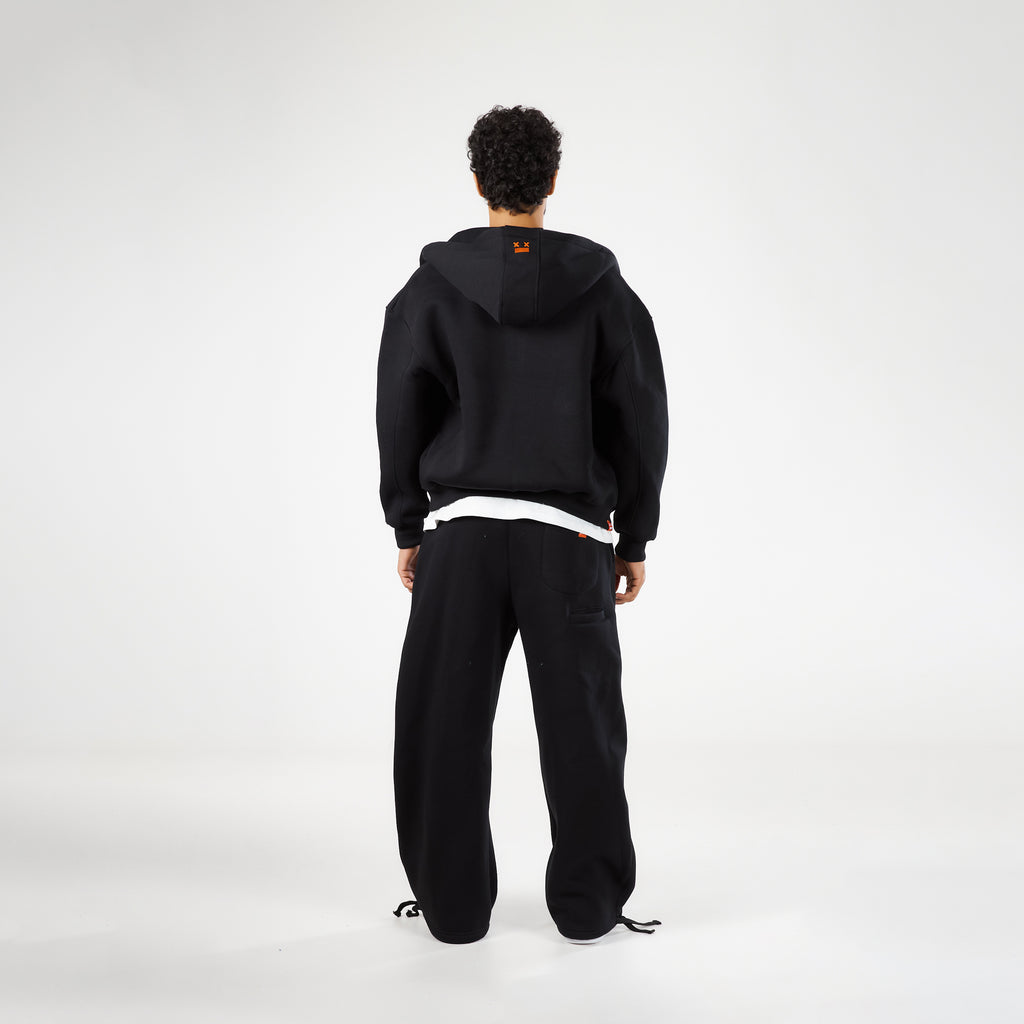Premium Black Zip-Up Hoodie