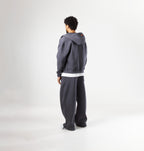 Premium Dark Grey Zip-Up Hoodie