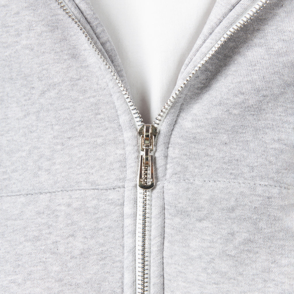 Premium Grey Zip-Up Hoodie