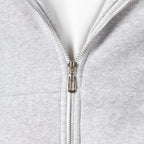 Premium Grey Zip-Up Hoodie