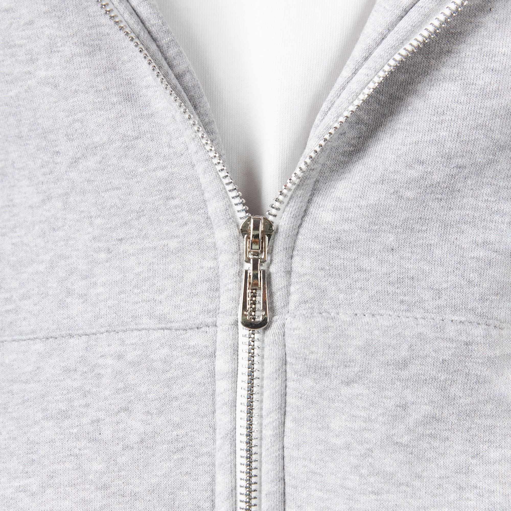 Premium Grey Zip-Up Hoodie
