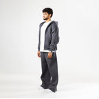 Premium Dark Grey Zip-Up Hoodie