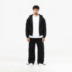 Premium Black Zip-Up Hoodie