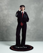 Black Cropped Teddy Jacket