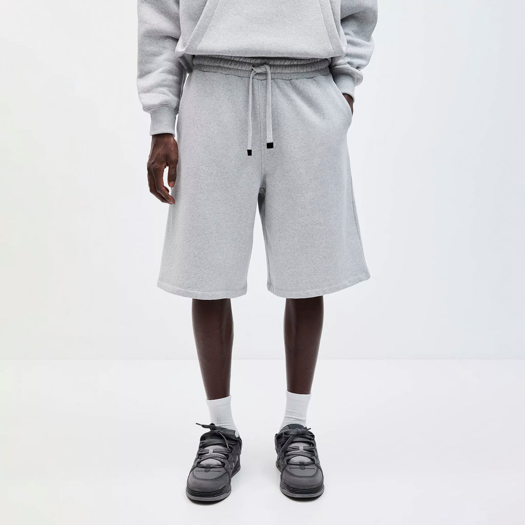 Grey skater jogger Bermuda shorts