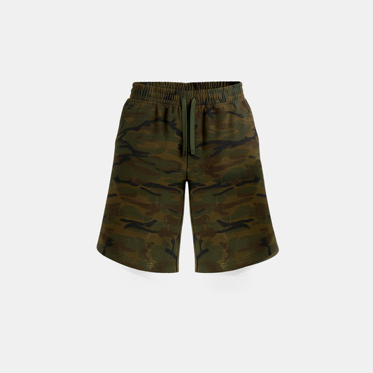 Olive Green Camouflage skater jogger Bermuda shorts