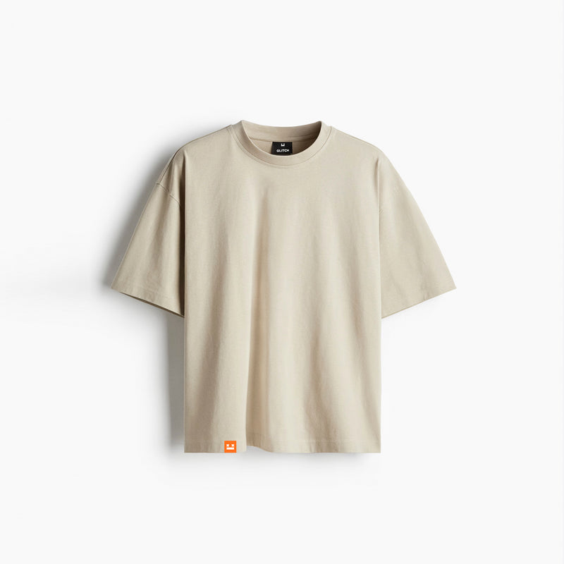 Heavyweight Beige Oversized T-Shirt