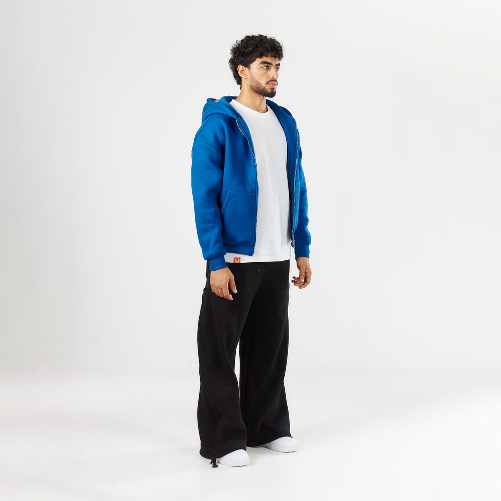 Premium Royal Blue Zip-Up Hoodie