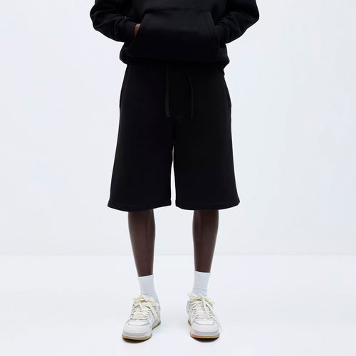 Black skater jogger Bermuda shorts