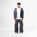 Premium Dark Grey Zip-Up Hoodie