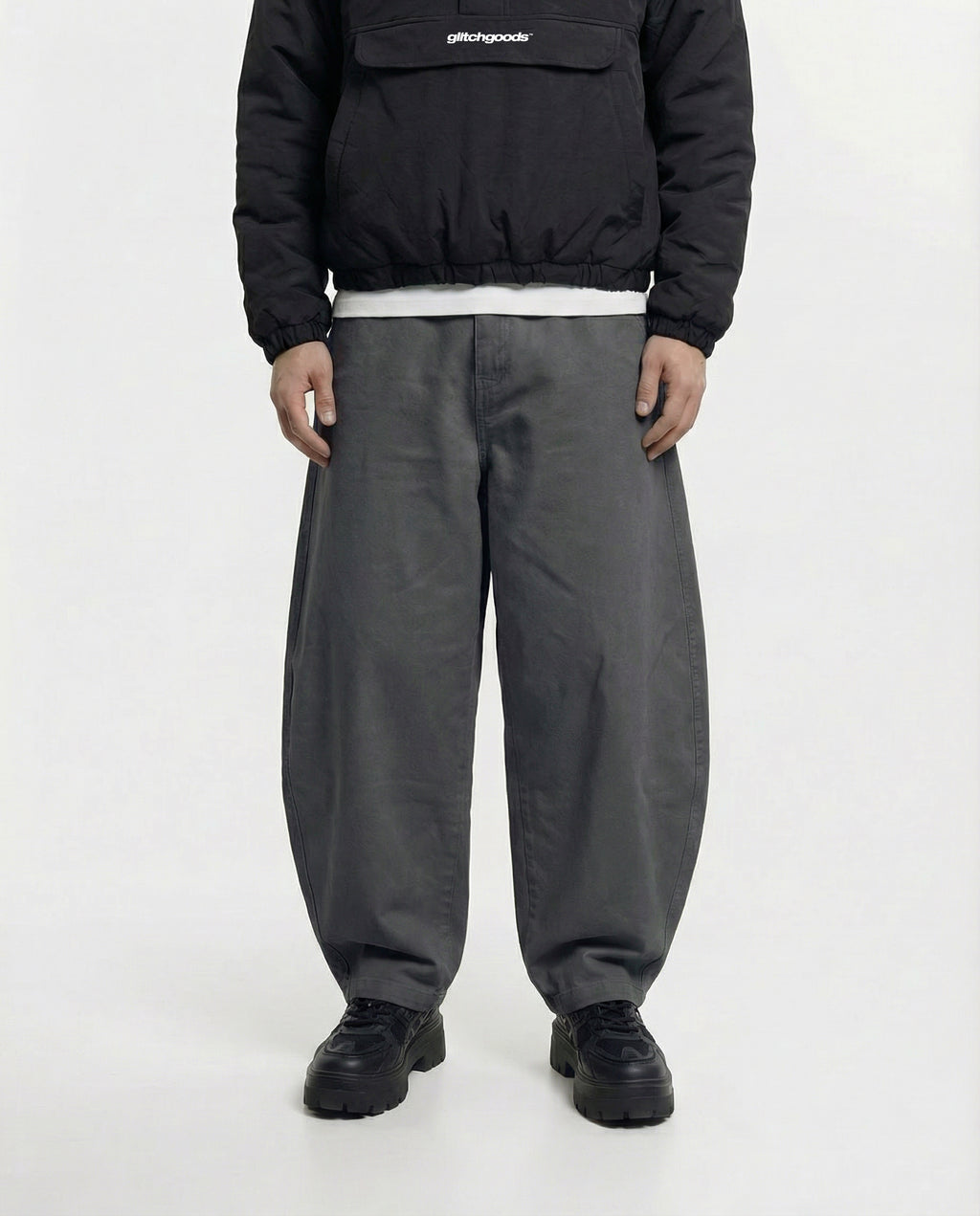 BIG G™ – Dark Grey Barrel Fit Pants