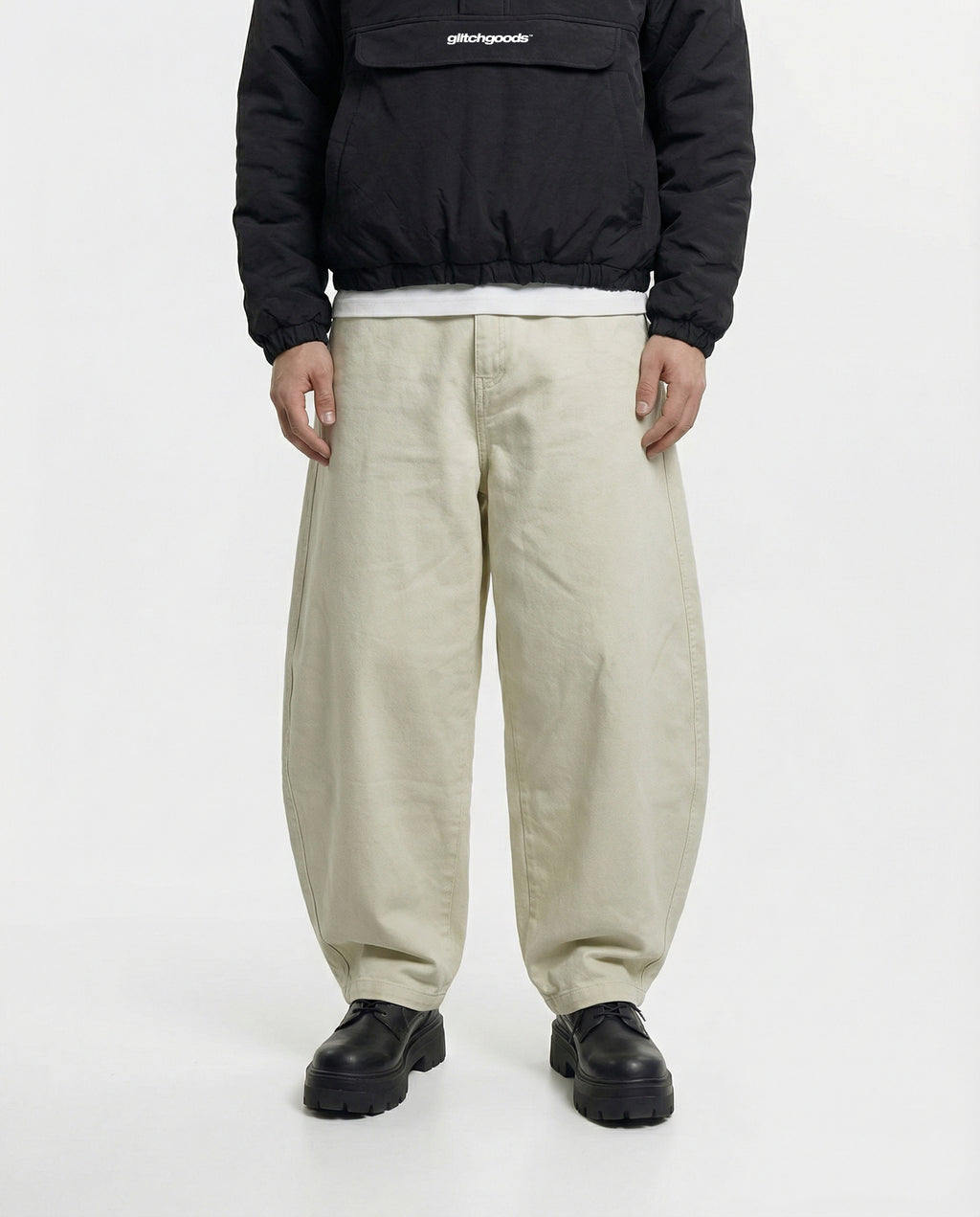 BIG G™ – Beige Barrel Fit Pants
