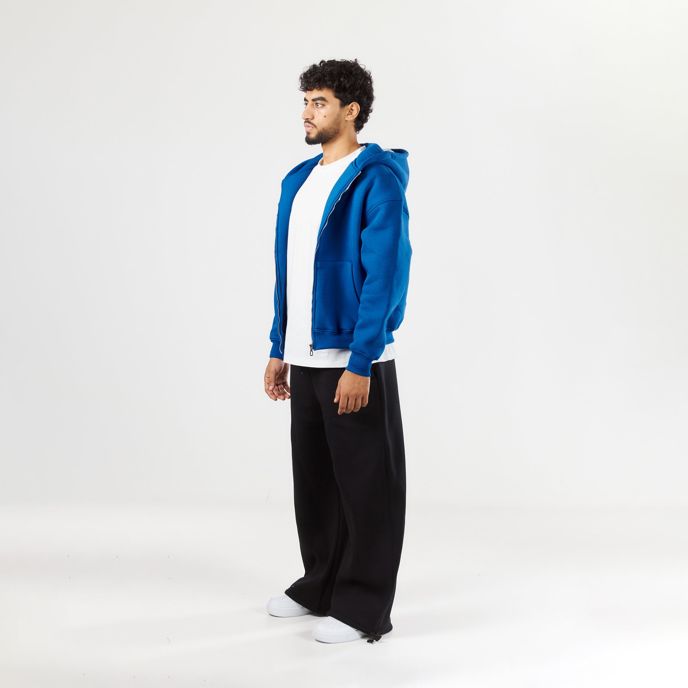 Premium Royal Blue Zip-Up Hoodie