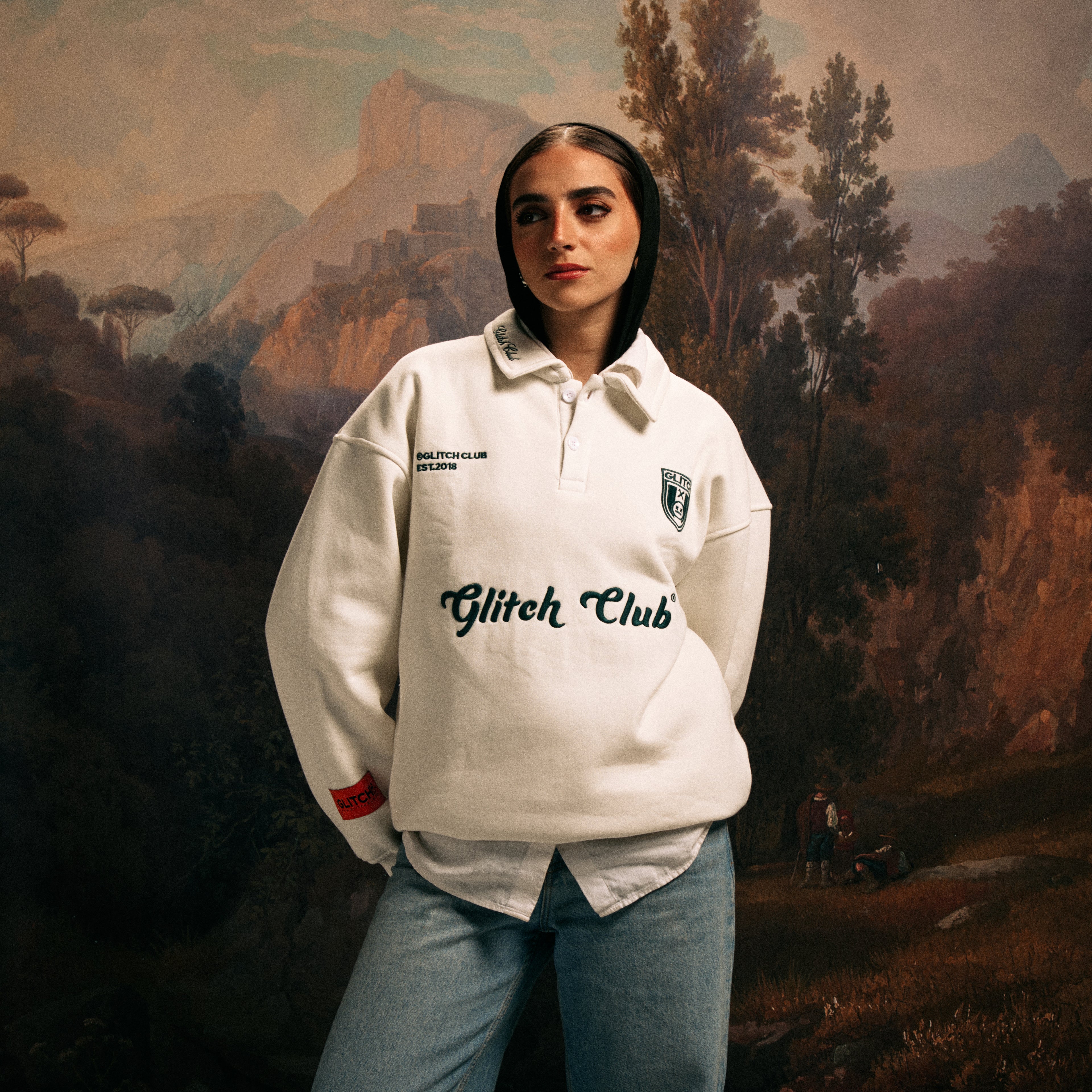 GLITCH F.C Away Polo Sweatshirt