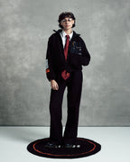 Black Cropped Teddy Jacket