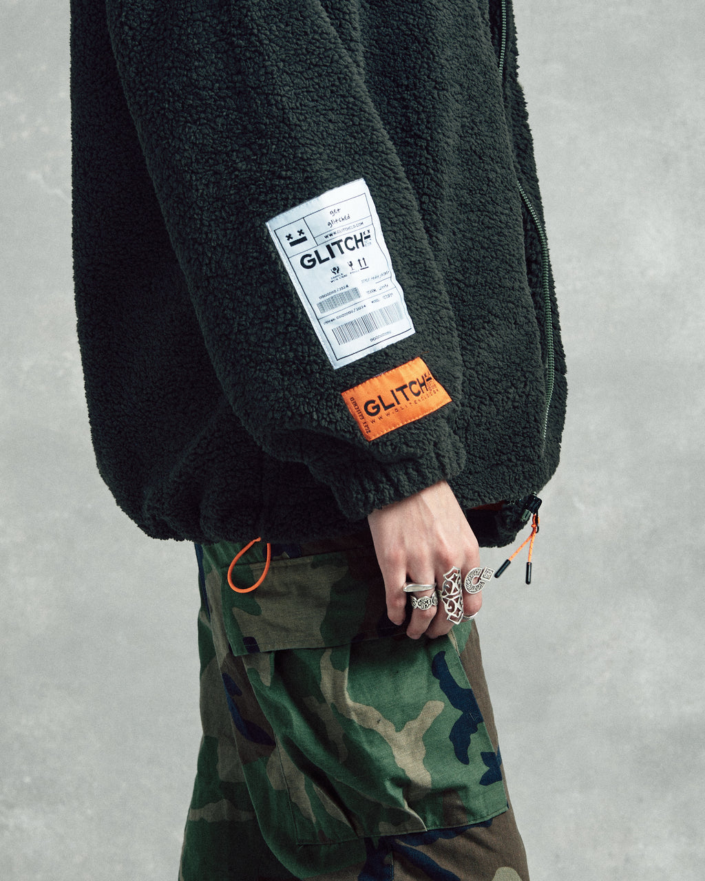 Regular Fit Green Teddy Jacket