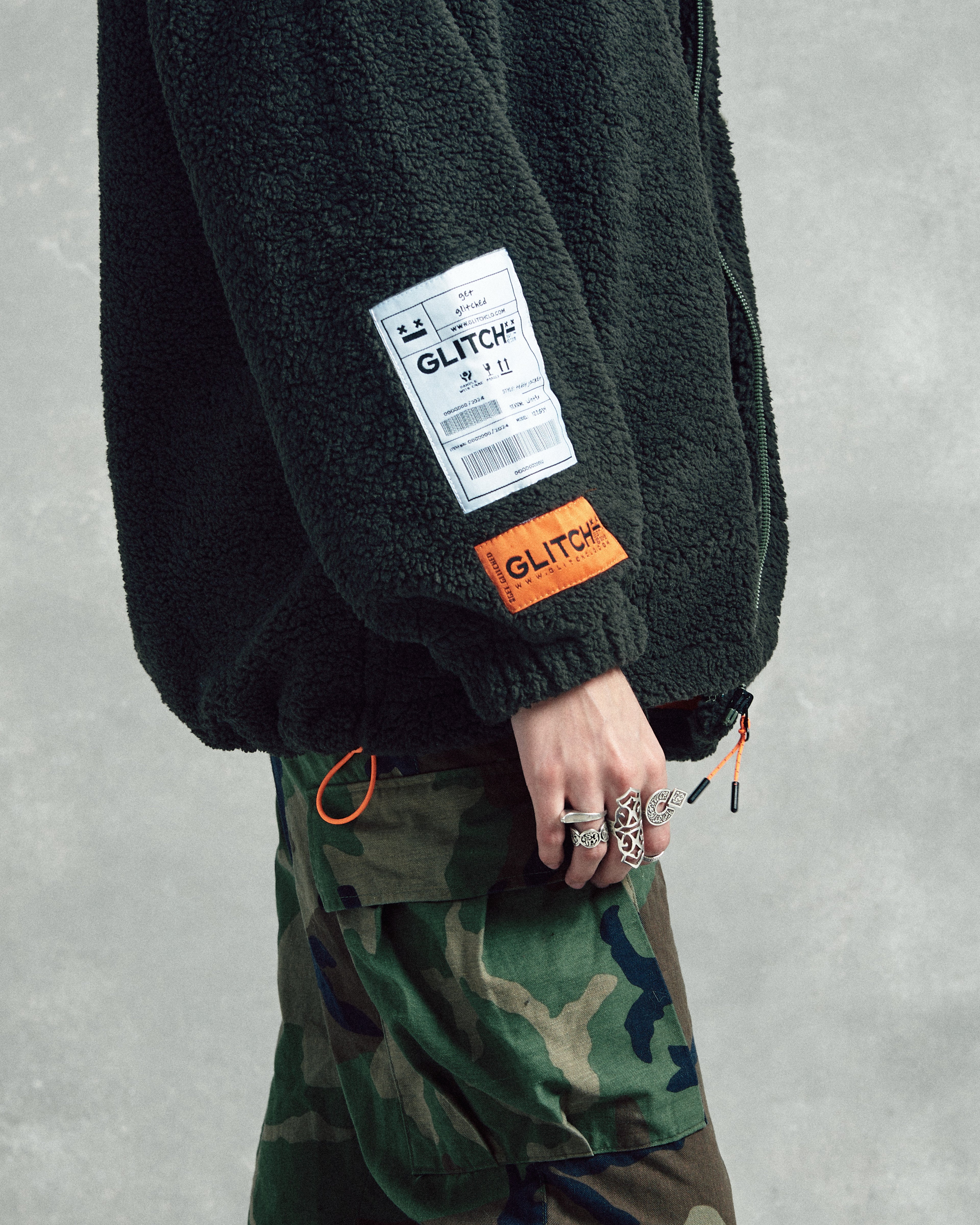 Regular Fit Green Teddy Jacket