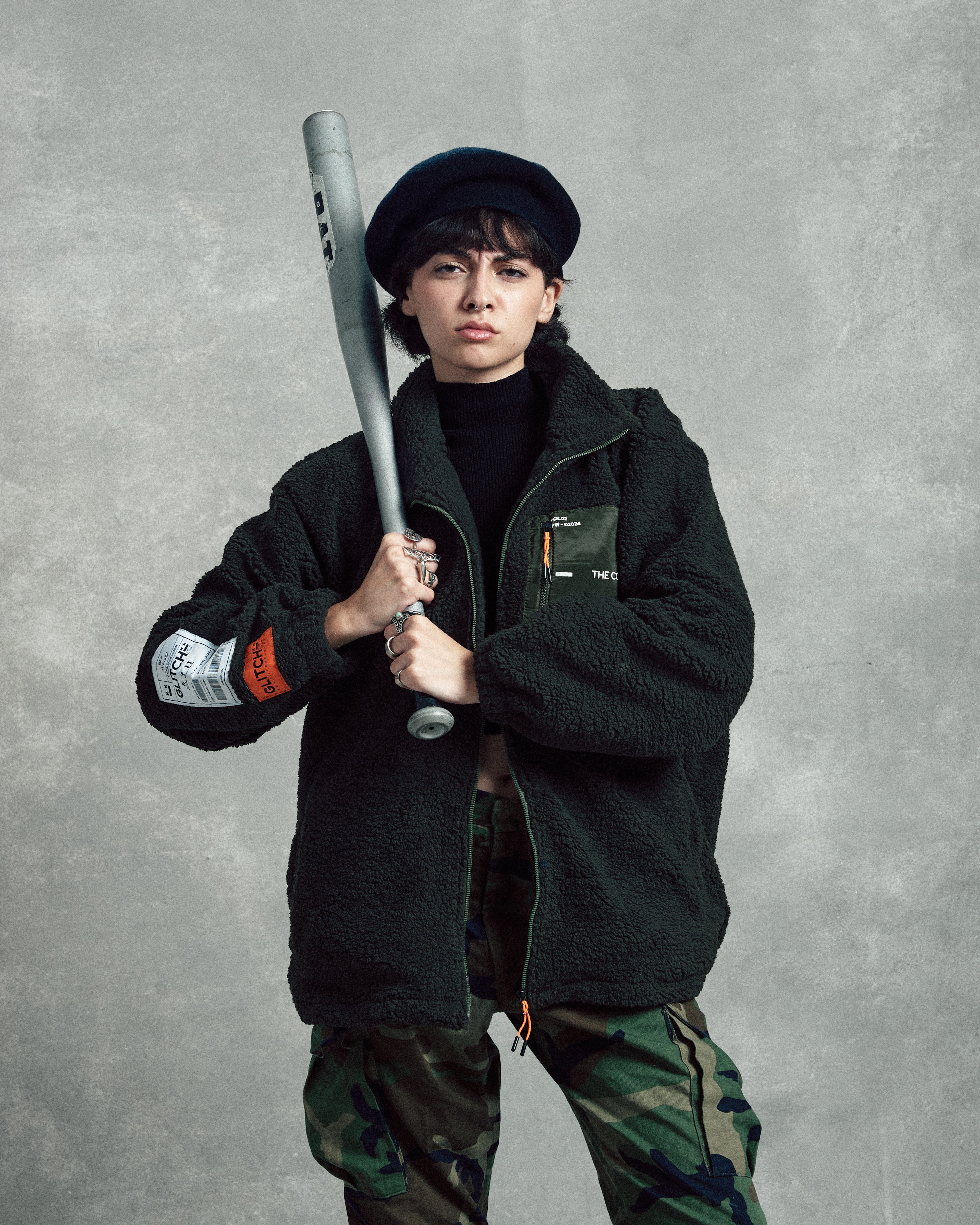 Regular Fit Green Teddy Jacket