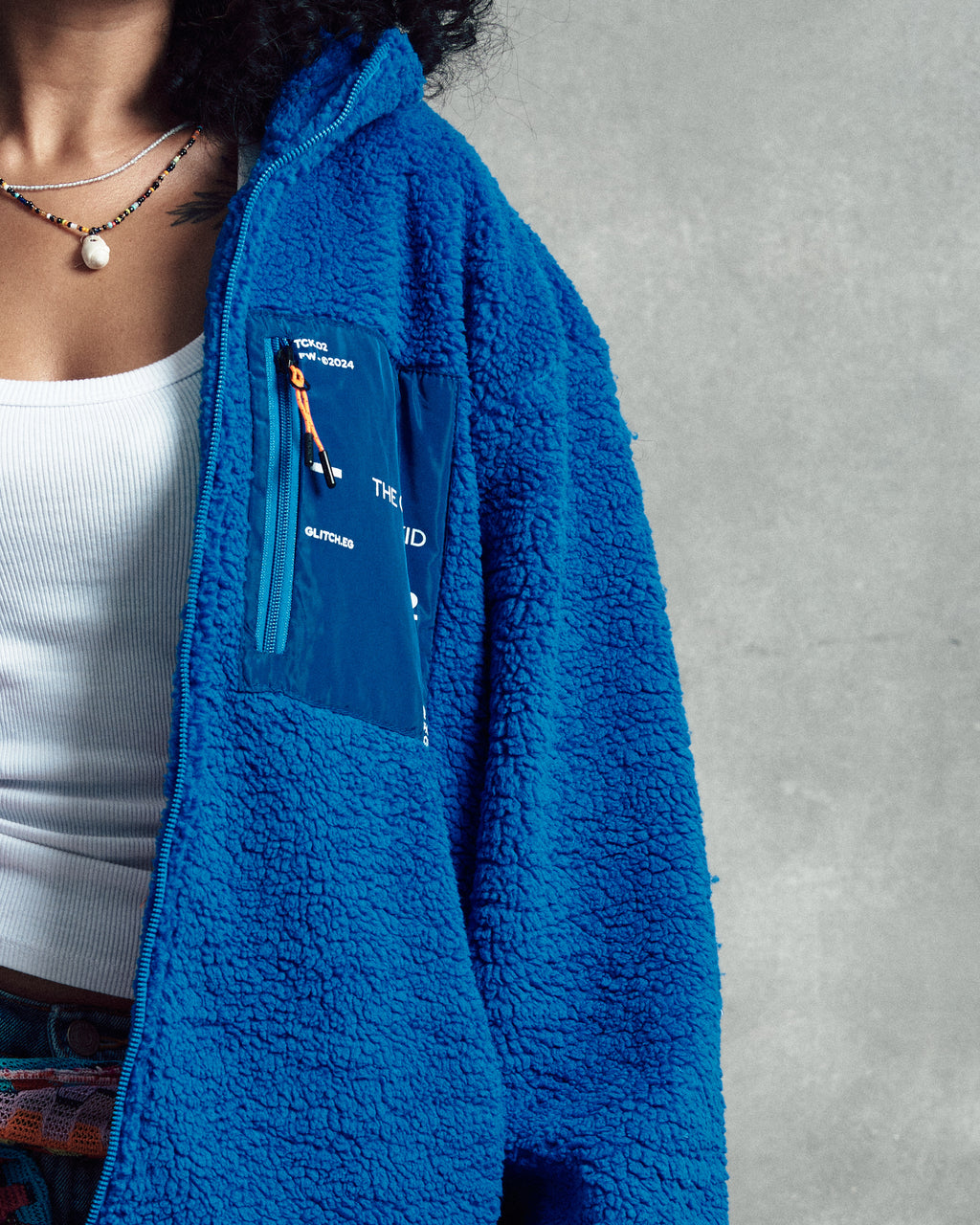 Regular Fit - Royal Blue Teddy Jacket