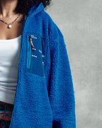 Regular Fit - Royal Blue Teddy Jacket