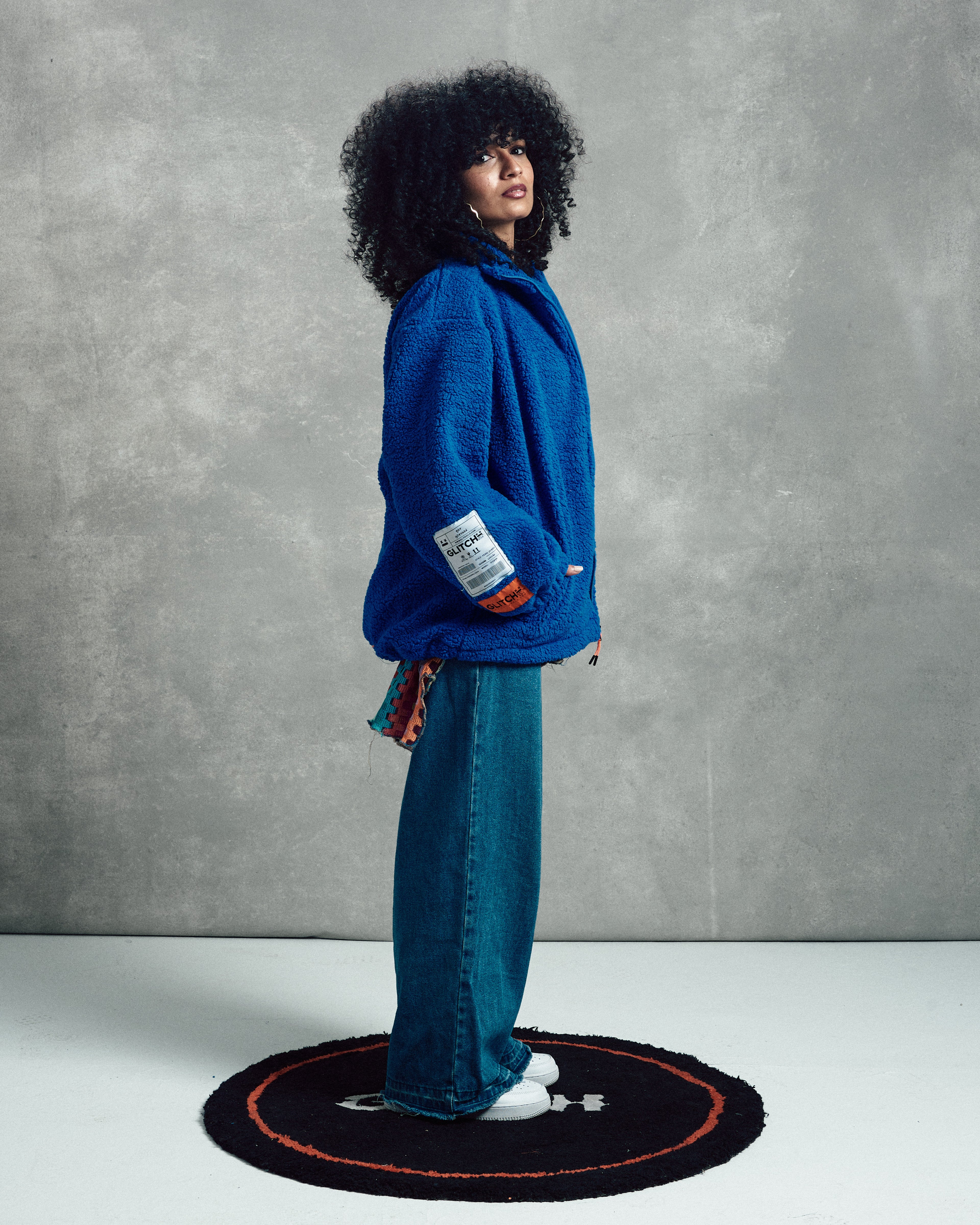 Regular Fit - Royal Blue Teddy Jacket