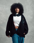 Regular Fit Black Teddy Jacket