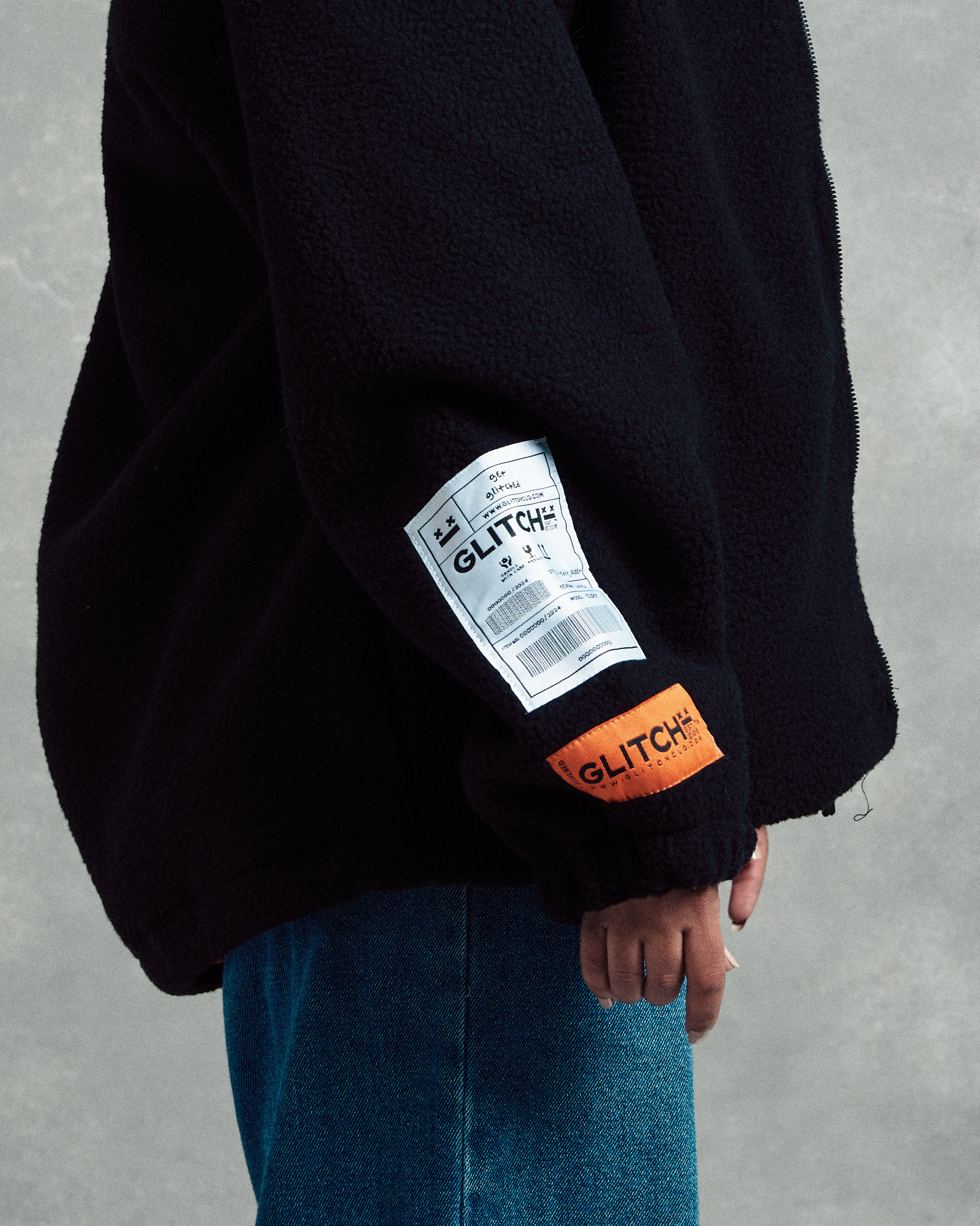 Regular Fit Black Teddy Jacket