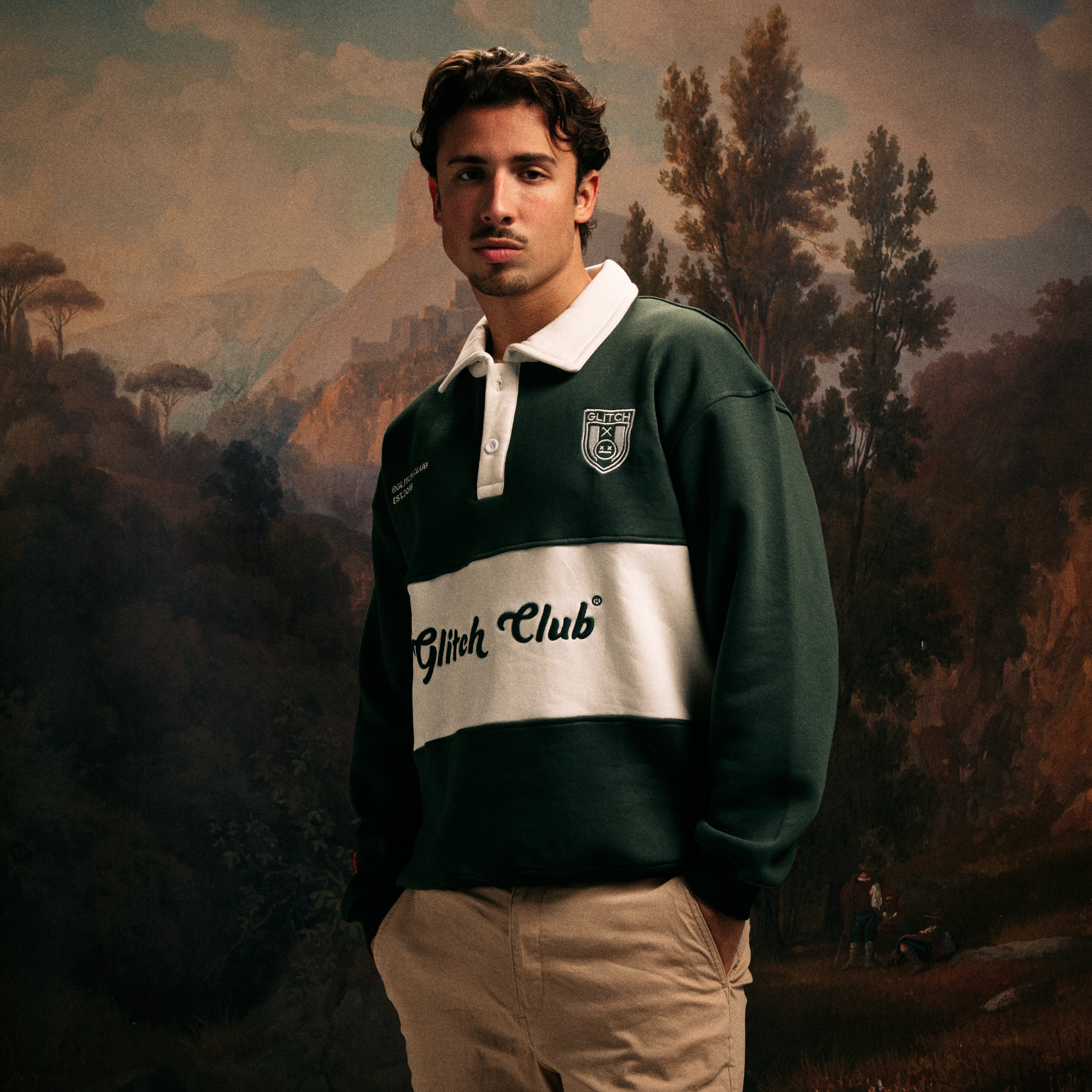 GLITCH F.C Home Polo Sweatshirt