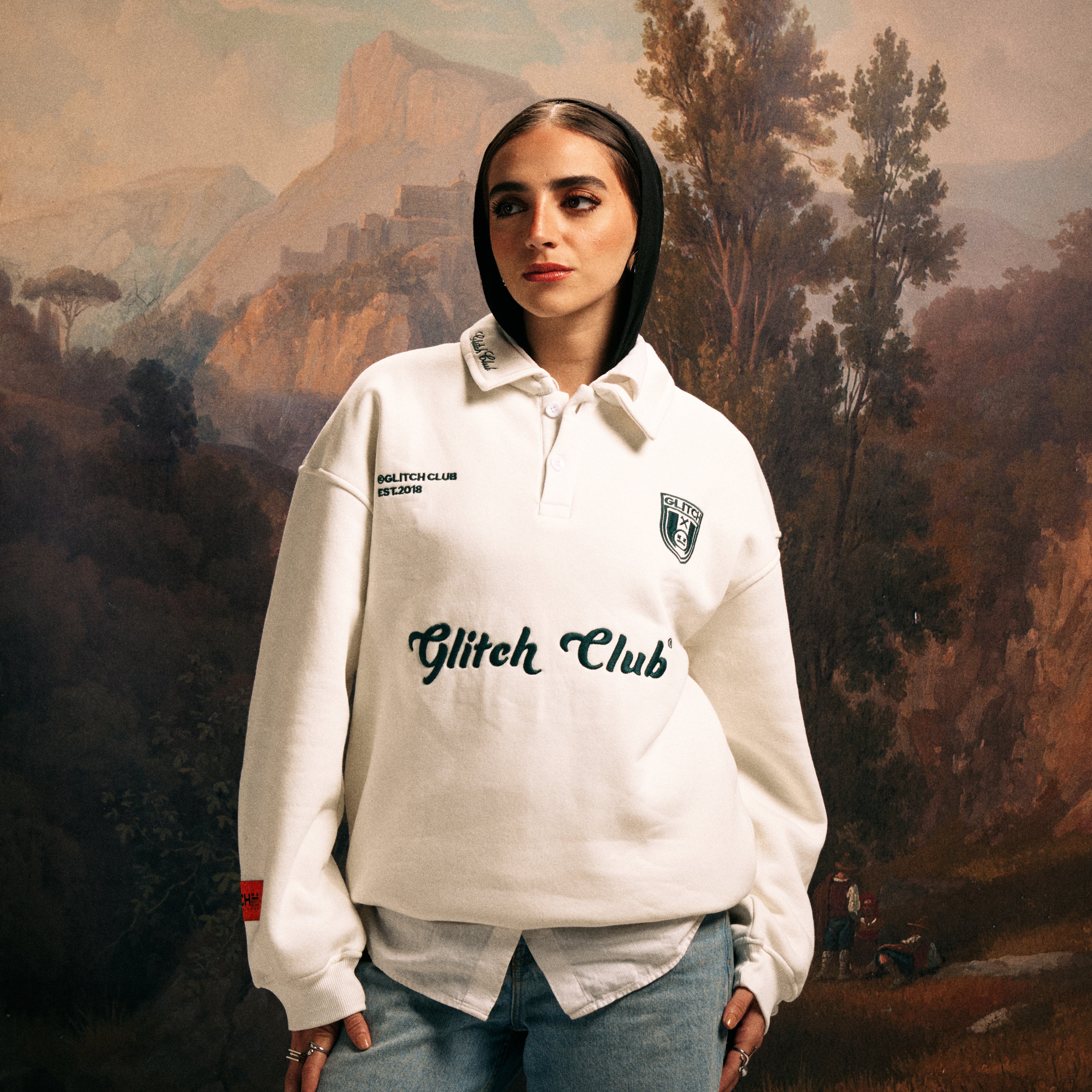 GLITCH F.C Away Polo Sweatshirt