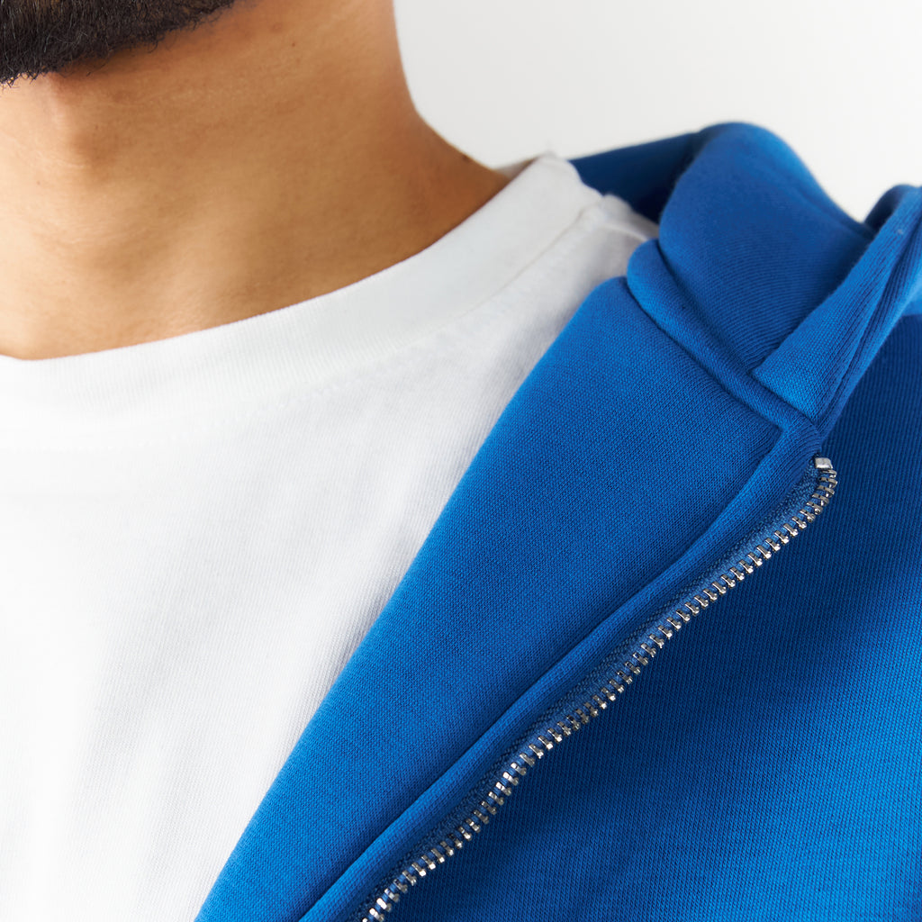 Premium Royal Blue Zip-Up Hoodie