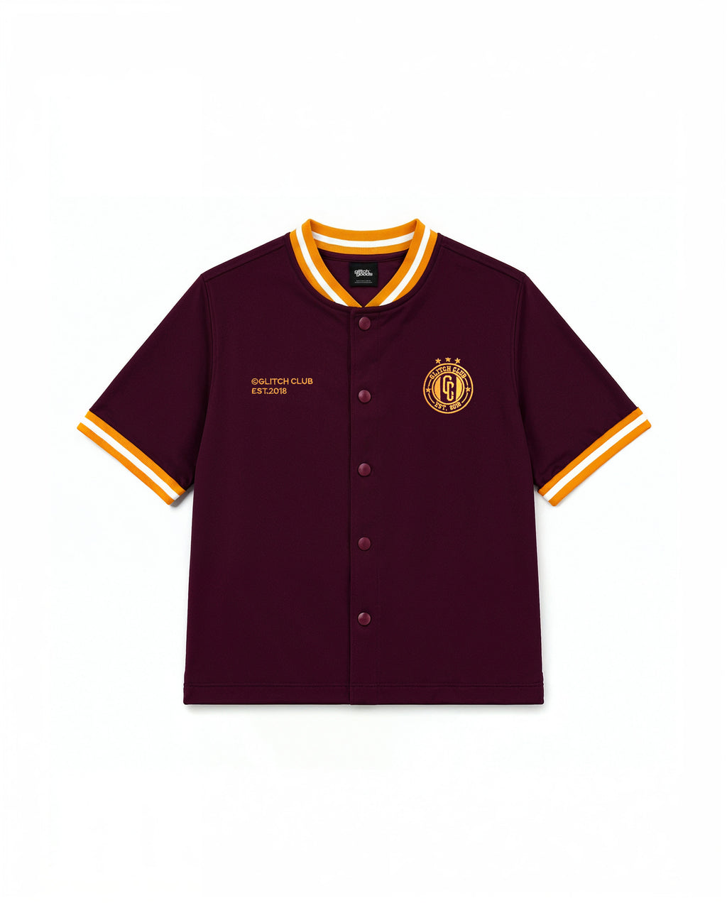 Burgundy Glitch F.C Jersey