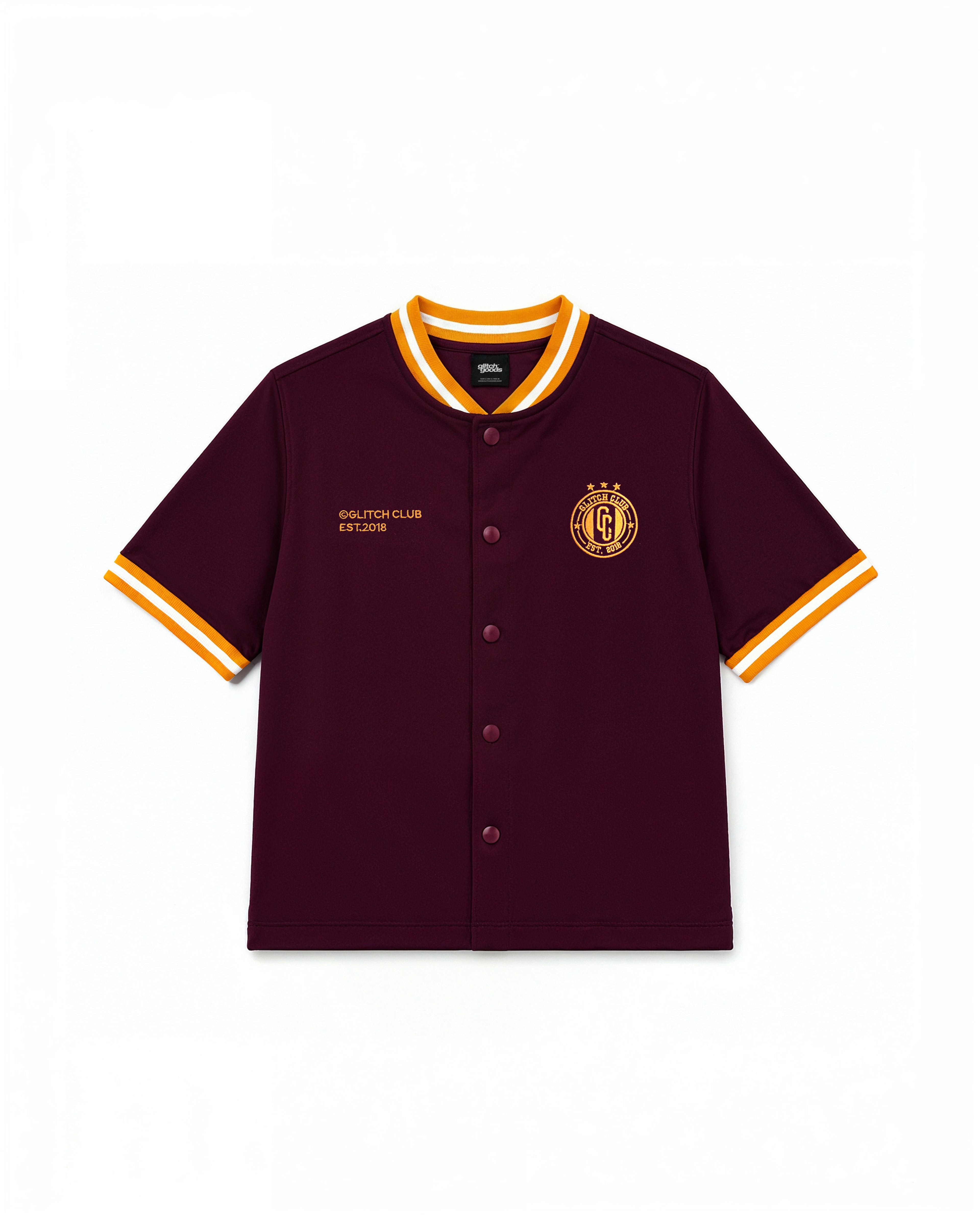 Burgundy Glitch F.C Jersey
