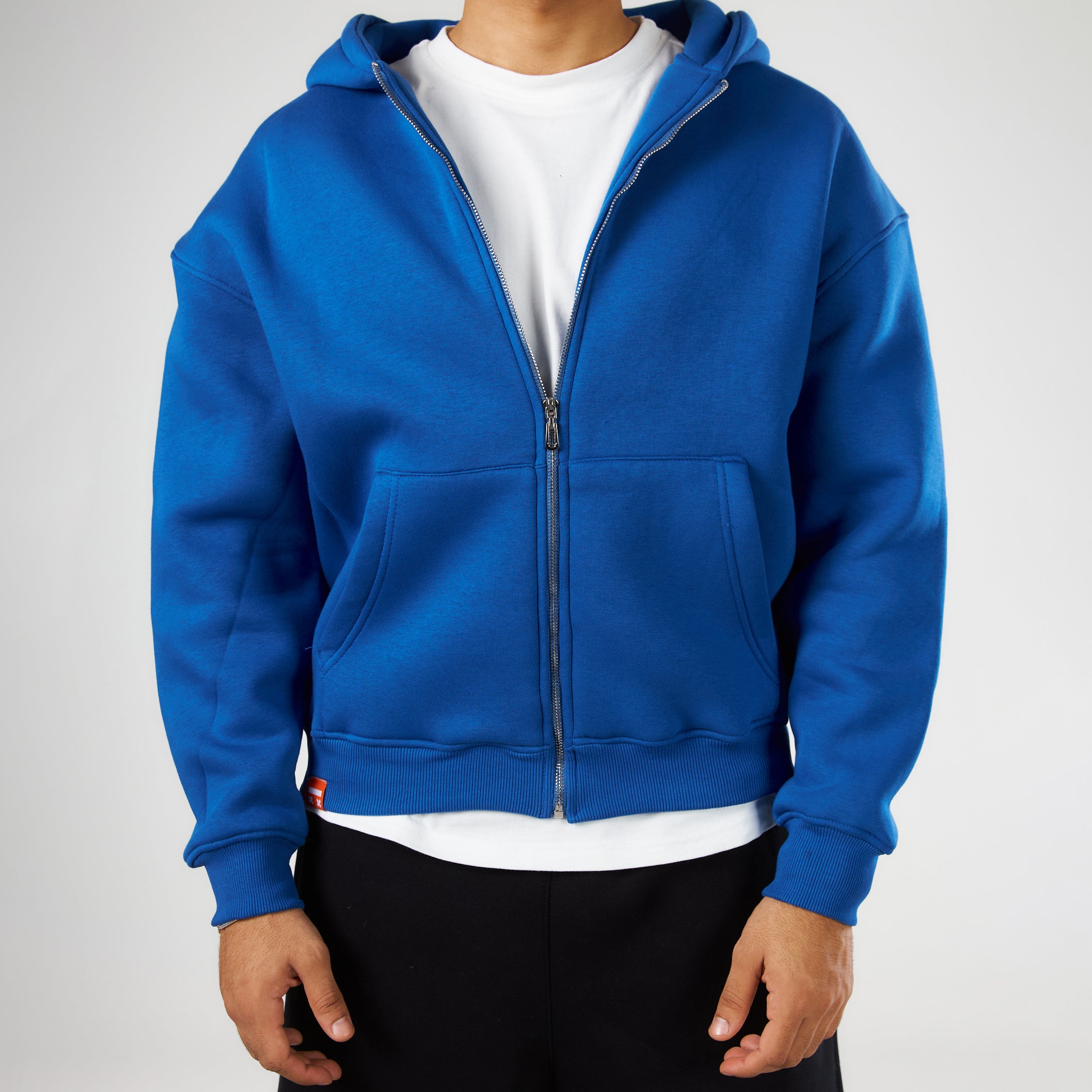 Premium Royal Blue Zip-Up Hoodie