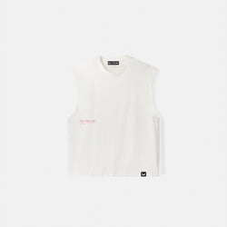 Off White Sleeveless oversize T-shirt